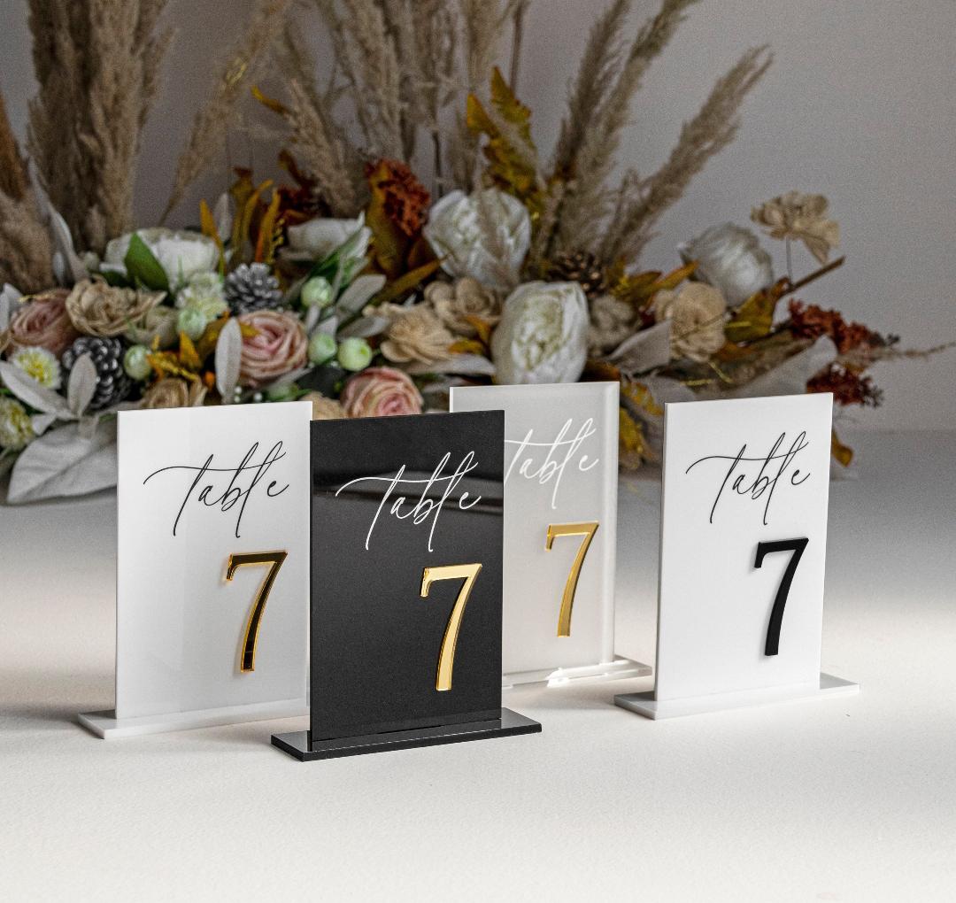 Table numbers
